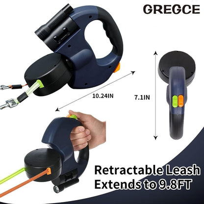 Dual Retractable Dog Leash