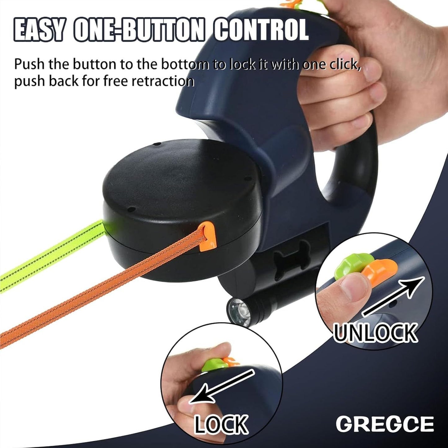 Dual Retractable Dog Leash