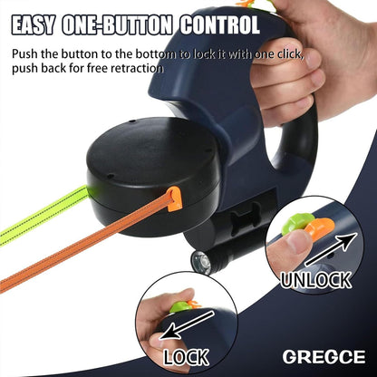 Dual Retractable Dog Leash